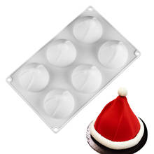 Forma de silicone para bolo, chapéu de natal, forma antiaderente assadeira, forma de comida para festa de anjo, torta, gelatina e muffin, ferramenta para pão 2024 - compre barato