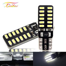 100x Super Bright T10 LED 194 501 W5W 24 SMD 4014 Canbus Error Free Car Interior Lights Auto Clearance Lamps DC 12V 2024 - buy cheap