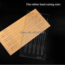 Hot Slingshot Rubber Band Cutting Ruler Flat Rubber Band Slingshot Hunting Tool Accessories 2019 2024 - buy cheap