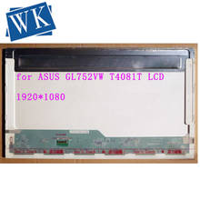 17.3" Laptop Matrix for ASUS GL752VW T4081T LCD Screen FHD 1920X1080 30PINS Replacement Display 2024 - buy cheap