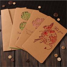 free shipping 50pcs 18*11CM vintage cowhide hollowed out invitation card letter paper envelope greeting cardchrismas 2024 - buy cheap