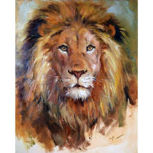 5d Diy Diamond Painting Lion Head Art Full Round Drill Home Decoration Mosaic Cartoon Animal Cross Stitch Diamond Embroidery Set 2024 - buy cheap