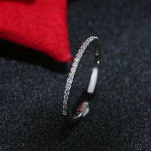 Anéis de prata boêmios com corrente de cristal, para mulheres, de casamento, vintage, anéis para presente de natal 2024 - compre barato