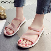 COVOYYAR Shoes Women Summer 2022 Fashion Women's Slippers Solid Beach Jelly Slides Concise Footwear Casual Flat Shoes WSL210 2024 - buy cheap