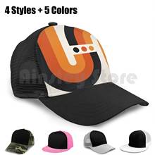 Gorra de béisbol con estampado de arcoíris para hombre y mujer, gorro de béisbol Unisex con estampado Casual de malla ajustable, estilo Retro Vintage Op Art abstracto geométrico moderno medio 2024 - compra barato