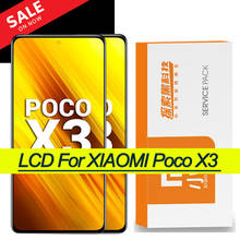 ЖК-дисплей 6,67 дюйма для Xiaomi Poco X3 NFC, сенсорный экран с дигитайзером в сборе для Xiaomi PocoX3 / Poco X3 Pro, ЖК-дисплей, оригинал 2024 - купить недорого