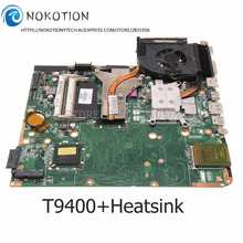 Nokotion-placa mãe para laptop hp dv6 embutida, gpu, hd4500, gpu pm45, ddr3, com t9400, cpu + dissipador de calor, 2011-001 2024 - compre barato