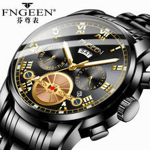 Relógio de pulso fngeen masculino, relógio esportivo de quartzo para homens, com display de data e semana 2024 - compre barato