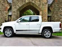 2 Pcs gradient cool styling side door  stripe graphic Vinyl car sticker for AMAROK 2009-2017 2024 - buy cheap