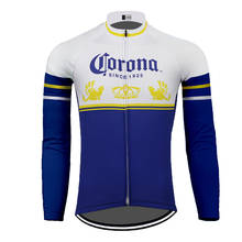 Ropa de Ciclismo de equipo para hombre, Jersey de manga larga, Ropa de invierno de lana fina, MTB, novedad 2024 - compra barato