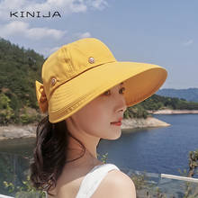 Sombrero plegable para el sol, accesorio multicolor con protección UV para exteriores, a prueba de viento, de ala ancha y grande, de playa, vacío para visera 2024 - compra barato