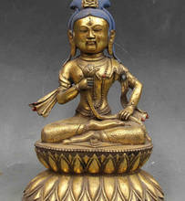 819++++++China Buddhism folk copper Bronze Kwan-Yin Bodhisattva Tara Bulmo Buddha Statue 2024 - buy cheap