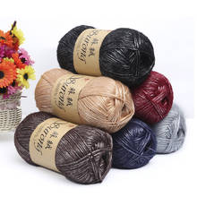 Fio de crochê para tricô, linha grossa de lã para a mão, cachecol suéter ecologicamente correto com 5 peças = 500g 2024 - compre barato