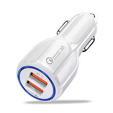 New 3.1A USB Car Charger Quick Charge 3.0 Adapter Fast Charge Universal Dual USB Port Phone Charger Tablets Charger 2024 - buy cheap