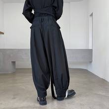 Calça solta masculina e casual, calça de verão e primavera para homens, estilo coreano, tamanhos grandes 2024 - compre barato