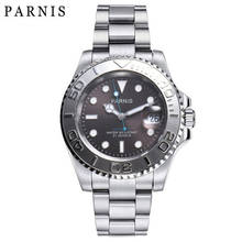 Parnis 40mm luxury Automatic mens Watch gray dial Diver Swim Waterproof  21 Jewel Miyota 8215 Movement Mechanical Watches 2024 - buy cheap