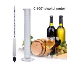 Alcoholmeter Wine Alcohol Concentration Meter Hydrometer Tester Vintage Measuring Bottle Set Tool 0-100 Hydrometer Alcoho Tester 2024 - buy cheap
