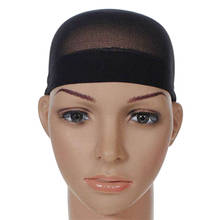 2Pcs Elastic Stretchable Hair Net Hair Mesh Wig Cap Hair Nets Wig Liner Hairnet Snood Glueless Dome Wig Cap 2024 - buy cheap