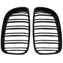 Glossy Black Dual Slats Front Kidney Grille Grill Replacement for BMW E81 E87 E82 E88 120I 128I 130I 135I Selected 2007-2011 2024 - buy cheap