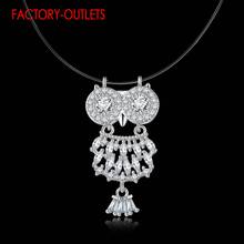 925 Sterling Silver Custom Pendant Necklace For Decoration Fashion Jewelry Cute Owl Shape Women Girls Party Engagement 2024 - buy cheap