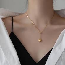 316L Stainless Steel Upscale Gold Color Lovers Vintage Love Heart Charms Chain Choker Necklace For Women Fashion Jewelry SAN405 2024 - buy cheap