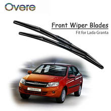 Overe 1Set Rubber Car Front Wiper Blade Kit For Lada Granta 2013 2012 2011 Windscreen Wiper Original replace Accessories 2024 - buy cheap