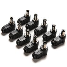 Cable de alimentación de 90 grados, conector Adaptador de punta de soldadura, 90 grados, 2,1x5,5mm, 2,1mm, color negro, 10 Uds. 2024 - compra barato