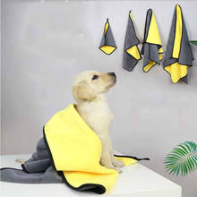 Albornoz XS-XL para perro y gato, toalla de baño de secado rápido para perros pequeños, medianos y grandes, toalla de microfibra superabsorbente para mascotas 2024 - compra barato
