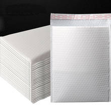 Envelopes de plástico bolha para transporte, 50 peças, 25x30cm, branco, preto, auto selagem, uso para transporte, revestimento interno 2024 - compre barato