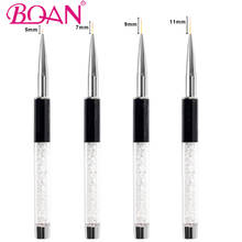 BQAN 5/7/9/11mm Ultra Thin Nail Liner Brush Painting Flower Design Stripes Lines Nail Tool DIY Drawing Pen Salon Manicure Tool 2024 - buy cheap