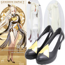 Anime jogo genshin impacto cosplay ningguang sapatos botas ning guang cosplay vestido ningguang cosplay genshin impacto perucas + peruca boné 2024 - compre barato