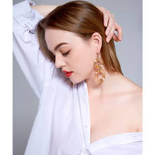 1PC Women Drop Earrings Alloy Vintage Geometry Metal Circles Multilayer Ladies Dangle Earring Jewelry Gift 2024 - buy cheap