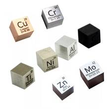 Cubo Element de 10mm de densidad pura, cobalto, níquel, cobre, Zinc, niobio, molibdeno, estaño, bismuto de tungsteno, plomo, antimonio, titanio, hierro 2024 - compra barato