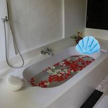 Бытовая надувная подушка для ванны, часы с чашкой на присоске для ванной, для ванны, для шеи, случайный выбор цветов, L6M8, ванна из ПВХ 2024 - купить недорого