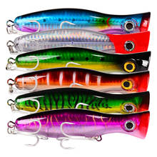 13cm 43g Hard Plastic Lures 2020 New Popper Trolling Lure Fish Pike Big Lure Sealurer 3D Eyes Minnow Quality Professional Bait 2024 - buy cheap