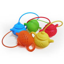 1Pcs Silicone Tea Infuser Strainer Creative Teapot-Shape Tea Bag Leaf Filter Diffuser Teaware Teapot Accessory Kitchen Gadget 2024 - buy cheap