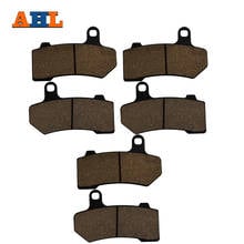 AHL 3 pairs AHL Front & Rear Motorcycle Brake Pads For Harley V-Rod Street & Night Rod Muscle (2005-2014) VRSCR VRSCD 2024 - buy cheap