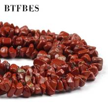 BTFBES Irregular Gravel beads Red stone Charm spacers Loose beads DIY bracelet accessories Jewelry making Wholesale 4mm~10mm 2024 - buy cheap