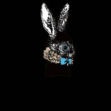 Рисунками зверей из мультфильмов черного цвета кролик железа на патчи для одежды Бесплатная доставка термо-Стикеры для одежды передачи тепла патч аппликацией детская одежда 2024 - купить недорого