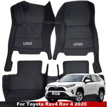 Alfombrillas de coche para Toyota Rav4 2020 2021, alfombrillas de coche, accesorios de estilo Interior personalizados, alfombras de salpicadero, cubiertas impermeables 2024 - compra barato
