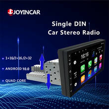 1din 7 "hd android 10.0 carro estéreo de áudio rádio bluetooth carro mp5 jogador quad-core gps navegação fm usb universal único ruído 2024 - compre barato
