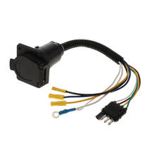 Adaptador de cableado de 4 pines a 7 pines para coche, RV, camión, remolque, convertidor de enchufe 2024 - compra barato