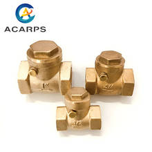 1/2" 3/4" 1" 2" Horizontal  Brass Wire Mouth Non-return Valve Full Copper Female Thread Check Valve 2024 - buy cheap