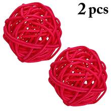Legendog 2Pcs Christmas Cat Toys Rattan Creative Cat Ball Toy Cat Play Interactive Toy Pet Supplies For Christmas Cat Favors 2024 - buy cheap