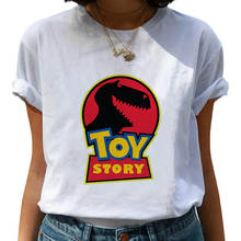 Camiseta con estampado de Toy Story de Rex the Green Dinosaur, Camiseta holgada de estilo informal, camisetas de manga corta de Hip-Hop de Unisex 2024 - compra barato