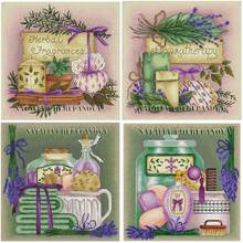 Lavender series patterns Counted Cross Stitch 11CT 14CT 18CT DIY wholesale Chinese Cross Stitch Kits Embroidery Needlework Sets 2024 - buy cheap