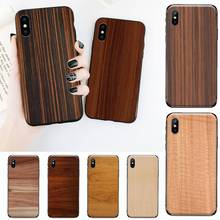 Funda de teléfono de madera para iPhone 11, 12 mini pro, XS MAX, 8, 7, 6, 6S Plus, X, 5S, SE, 2020, XR 2024 - compra barato