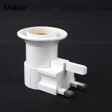 Suporte de lâmpada conversor, soquete adaptador, lâmpada durável, plugue do ru interruptor de controle e27, substituição com interruptor liga/desliga