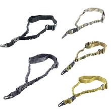 Tactical Bungee Gun Sling Single 1 Point Airsoft Heavy Duty Rifle Sling Military Nylon Belt Gun Accessories Hunting Rifle Strap 2024 - buy cheap
