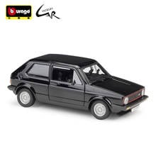 Bburago-Kit de coches de Rally a escala 1:24 VW 1979 Golf Mk1 GTI, juguete de colección con pantalla 2024 - compra barato